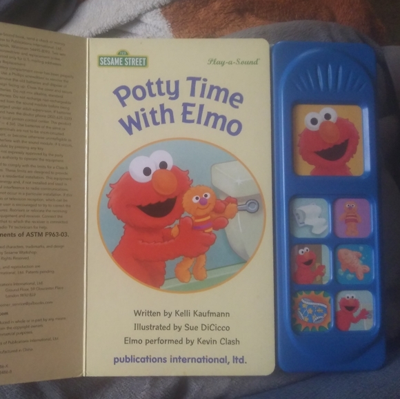 POTTY TIME WITH ELMO" POTTY TRAINING BOOK WITH SOUND - Picture 4 of 16